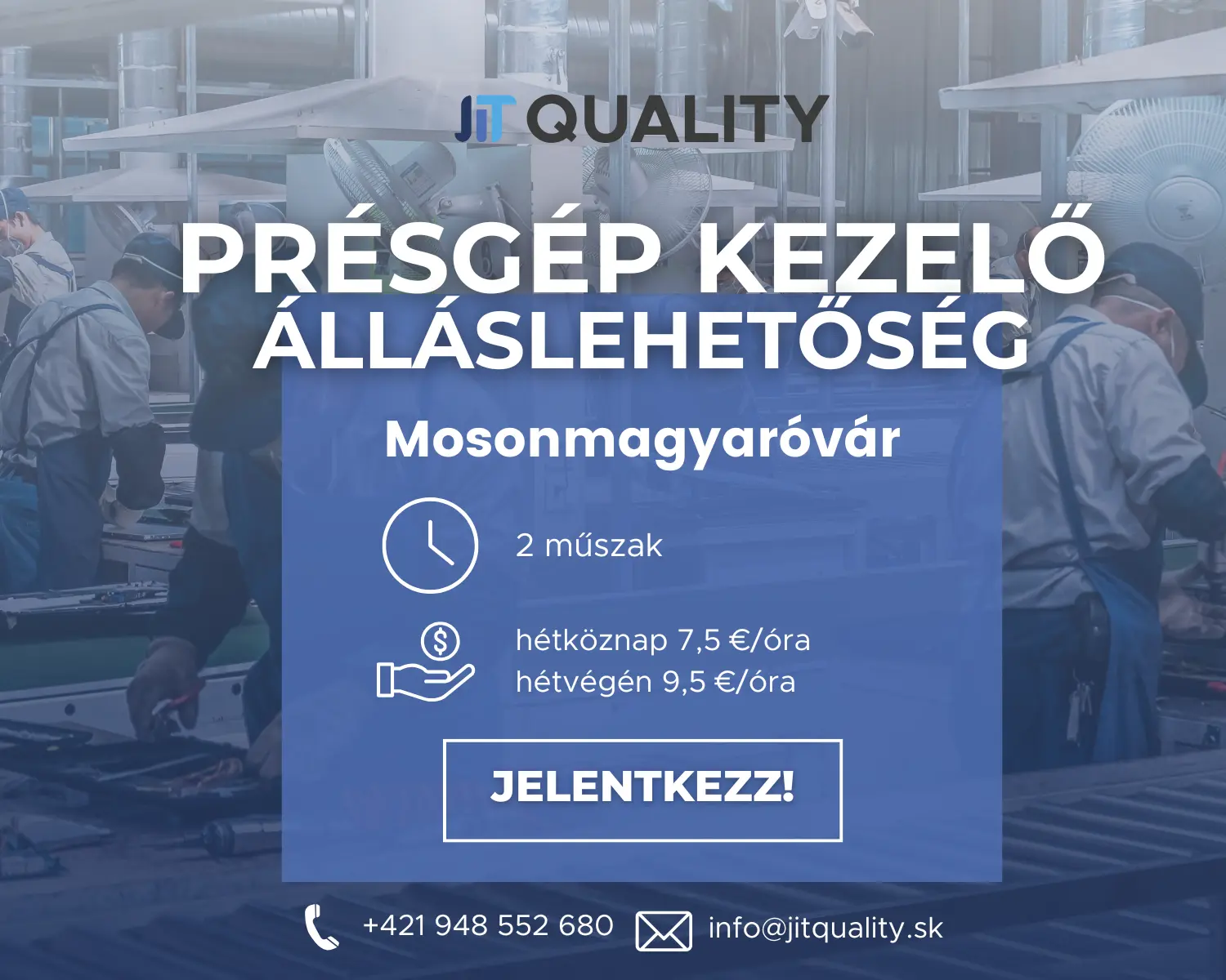 Présgép kezelő - Mosonmagyaróvár